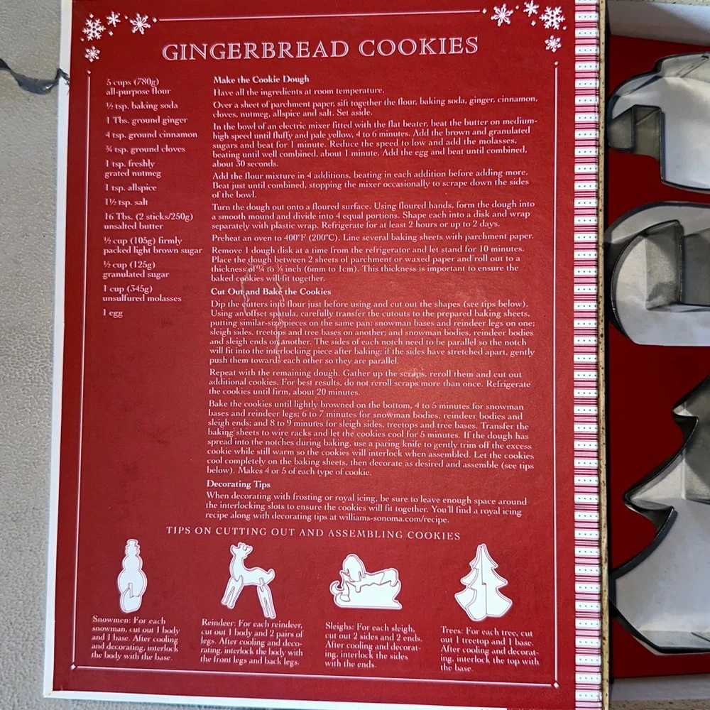 Williams-Sonoma 3-D Holiday Storybook Cookie Cutters